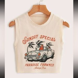 Sunday Special Vintage Retro Logo Tank Top